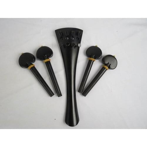 1set of 4/4 Cello parts,nice ebony parts (tailpiece&pegs) rounded model