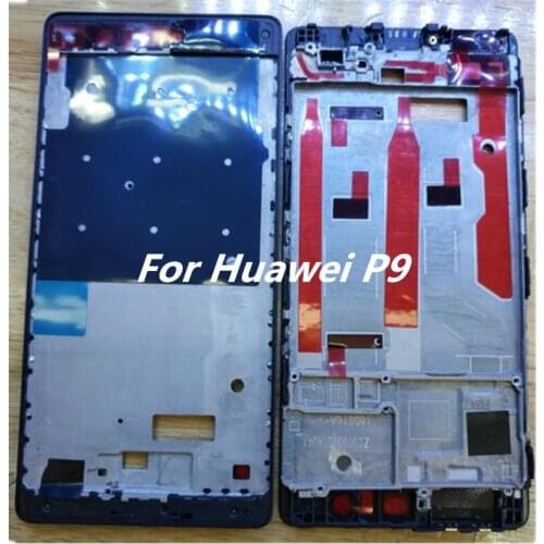 1 Piece Faceplate For Huawei P9 Front Bezel LCD Frame Housing Replacement Parts for Huawei P9