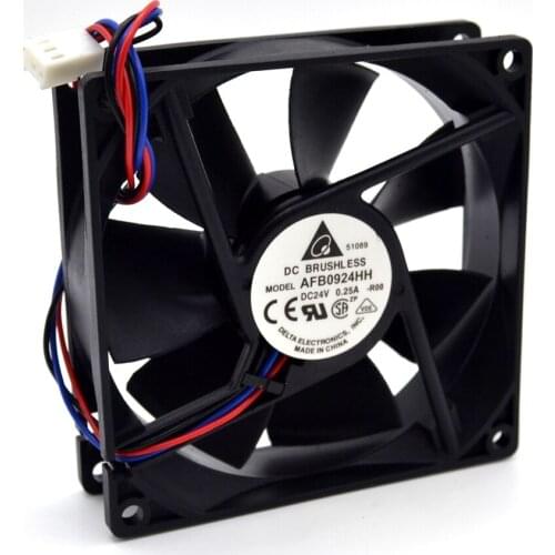 1pcs New and Original AFB0924HH 92*92*25mm 92mm 24V 0.25A converter cooling fan