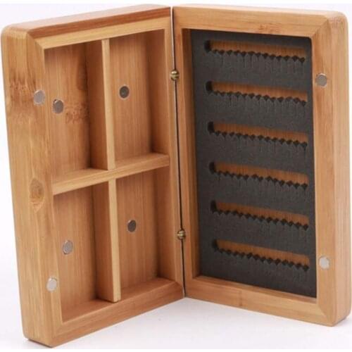 1 Piece Durable Fly Box Fishing Tackle Box Accessorie Case 4 Compartments