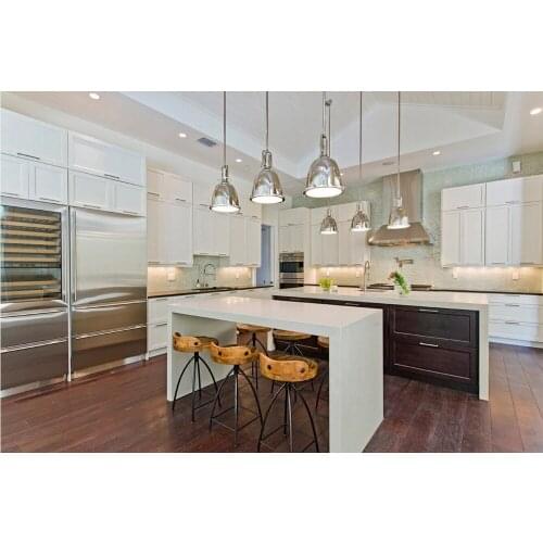 2017 traditional customized made solid wood kitchen cabinets wooden cabinets with island cabinets S1606186