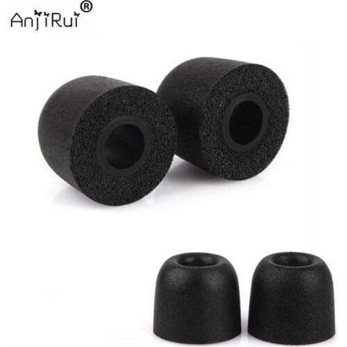 ANJIRUI 4 pcs T500 ear pads tips memory foam sponges ear pads for T400 (L M S) 4.9mm Caliber headset noise isolation ear cotton