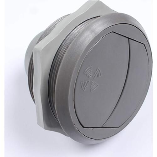75mm 2.95" Universal A/C Air Outlet Vent Round Ceiling Vent 360°Adjustable for RV Bus Boat Yacht-Gray