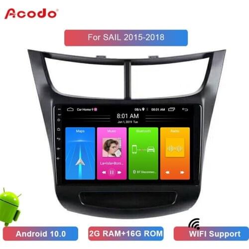 ACODO 2+16G Android 10.0 Car Radio Multimedia Player For Chevrolet SAIL 2015-2018 Navigation GPS 2 din