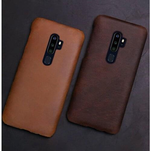 Genuine Leather Phone Case For Realme 3 5 6 X Lite XT X2 X50 Pro Q Cases Natural Cowhide Retro Crazy Horse Skin Cover Funda Capa