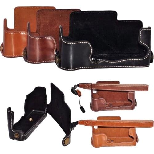 Camera PU Leather Case Cover For FujiFilm Fuji XE3 X-E3 Camera Half Bag Body Set Accessories Battery Opening