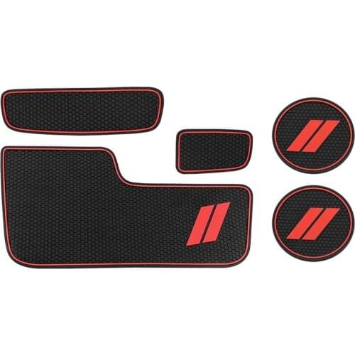 For Dodge Durango Cup Holder Insert 2014-2020 Interior Accessories Cup Door Center Console Lining 5 Pcs