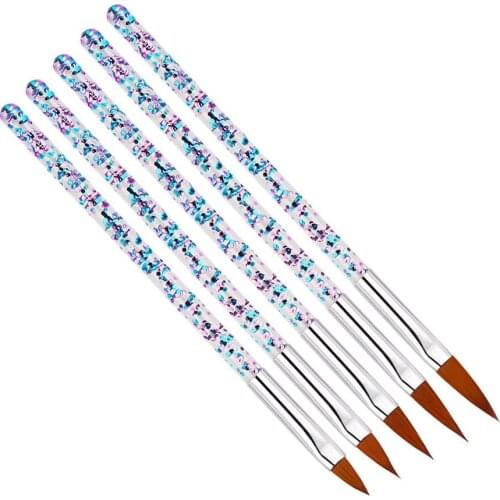 5Pcs Flower Pattern Nail Art Painting Brushes Drawing Pens Manicure Tools