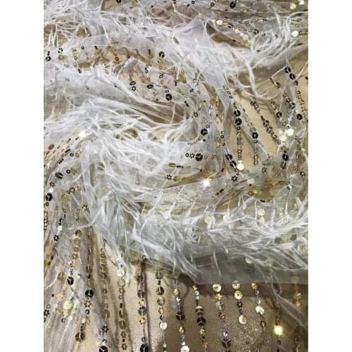 Nice design L-12294 embroidered cord Tulle fabric Factory price Nigerian lace fabrics