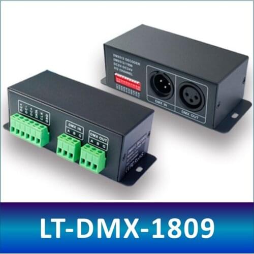 LT-DMX-1809 WS2811 UCS1903 DMX-SPI Signal Decoder Illusion Light with DMX