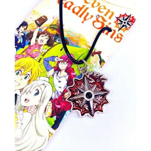Fashion Necklace The Seven Deadly Sins Dragons Sin of Wrath Meliodas pendant Collar Chain for boys girls Gift