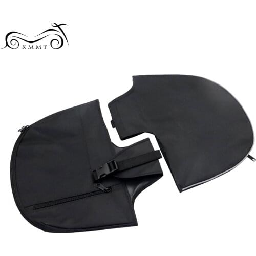 Motorcycle Soft Lowers Chaps Leg Warmer Bag For Harley Dyna Street Bob Super Glide Low Rider Fat Bob FXDC 2006-2015 2016 2017
