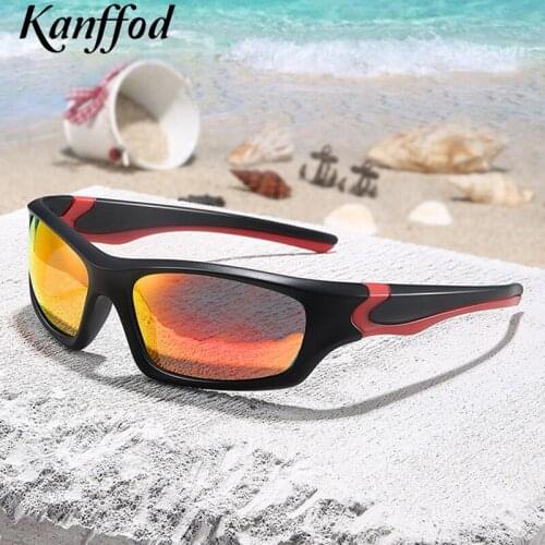 Kanffod New Men Polarized Sunglasses Outdoor Beach Sports Goggles 2021 Windproof Sand Goggle Sun Glasses Wrap Mirror Lens UV400