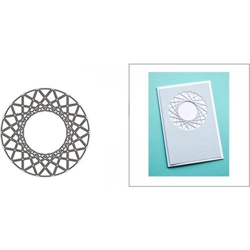 New 2021 Web Circle Doily Frame Metal Cutting Dies for DIY Scrapbooking and Card Making Decorative Embossing Craft No Stamps