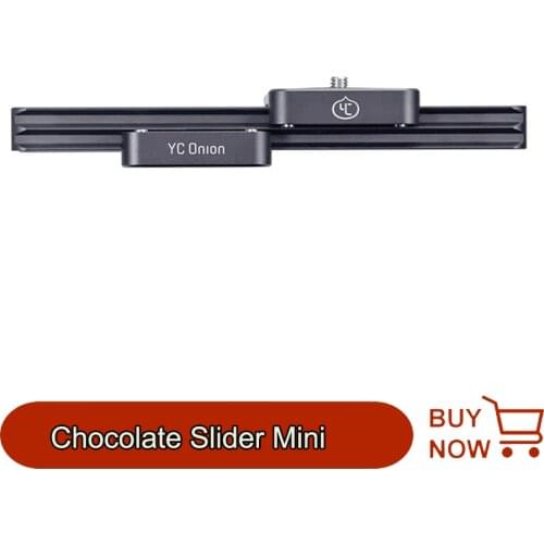 YC Onion 9''/23cm Chocolate Slider Mini Manual Portable DSLR Dolly Camera Slider Hydraulic Damping Slider for Video Shooting