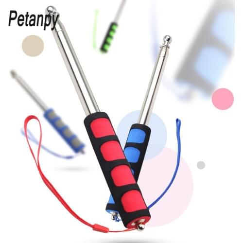 1.2m/2m/2.5 Meters Flagpoles Telescoping Telescopic Flag Pole for Teaching Pointer Tour Guide Banner Flagstaff Random Color