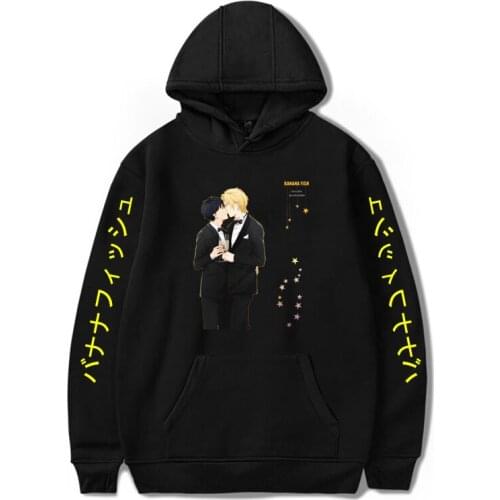 Anime Banana Fish Hoodie Ash Lynx Printed Men/Women Unisex Harajuku Hooded Coat Sweatshirt Pullover Fashion Streetwear Clothes