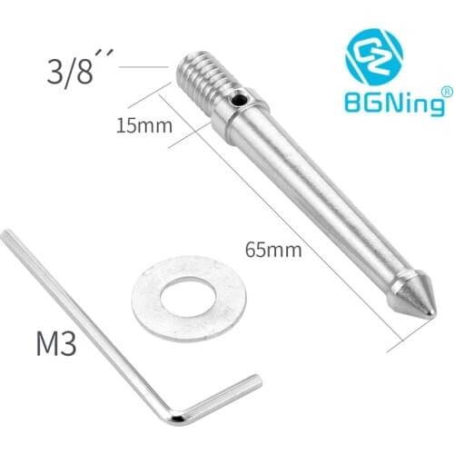 BGNING Stainless Steel Lengthen Spike Screw Bolt w/ Allen Wrench Spacer for Manfrotto/Gitzo/Benro Camera Tripod Monopod Parts