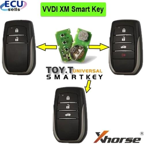 Xhorse VVDI XM Smart Key Universal Remote Control For Toyota 8A work with VVDI Key Tool Plus,VVDI2 KEY TOOL MAX