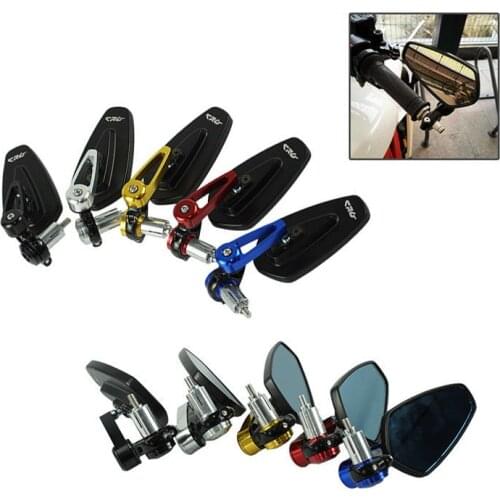 7/8" 22mm Universal Motorcycle Rearview Mirrors Handle Bar End For Honda CB CBR 600 F3 F4 F4I 1000 RR Ninja ZX 6R 9R 10R Katana