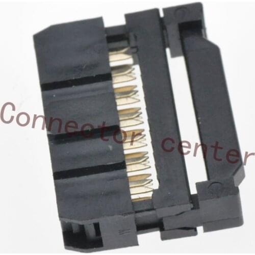 High Quality IDC Connector Full Gold Planted 2.54mm Pitch 14Pin Fungible HIF3BA-14D-2.54R