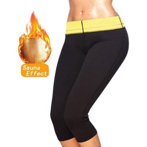 Women Super Stretch Neoprene Pants Sexy Shaper Workout Sweat Suana Pants Slimming Control Pants Body Leg Shaper