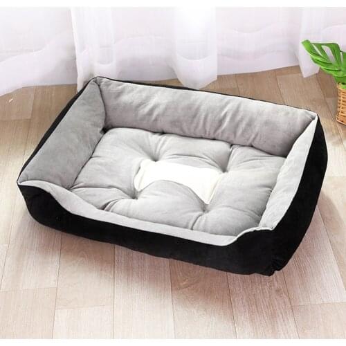 Winter Warm Plush Puppy Animals Kennel Pad Teddy Golden Retriever Pet Dog Soft Sofa Beds House Waterproof Cat Kennel Mat