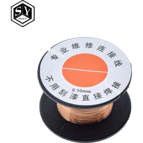 1PCS Great IT 0.1mm PCB Link Wire Copper Soldering Wire Maintenance Jump Line PCB Welding Mobile Phone Computer Repair Tools