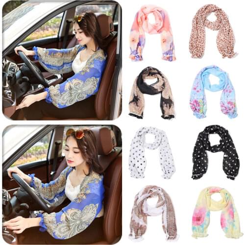1PC Women Summer Anti-UV Arm Protection Sleeves Chiffon Shawl Cool Thin Sleeves Outdoor Driving/Cycling Sun Protection Clothing