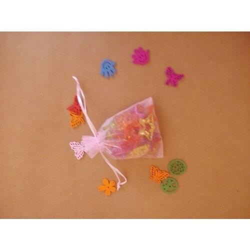 17*23cm 200pcs Organza Bag Pink Drawstring bag jewelry packaging bags for tea/gift/food/candy small transparent Yarn bag