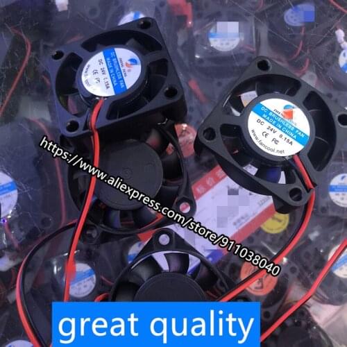 2pcs/lot cooling fan 40*40*10 5V/12V/ 24V 0.15A small cooling fan 4CM copper wire volume 4020 spot straight shot