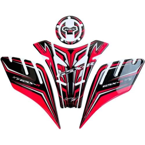 3D Carbon Fiber Gas Tank Pad Protector Sticker Decal for Suzuki GSXR 250r Full SET