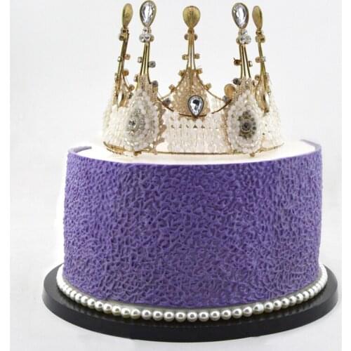 3D New design Embossing texture pattern fondant silicone cake mold for decorating birthday party wedding DIY kitchen baking tool