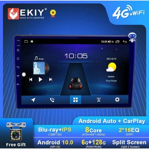 EKIY Android Car Radio For Nissan Sunny 2004 - 2010 Navigation GPS 1280*720 IPS DSP Carplay Multimedia Player Auto Stereo DVD FM