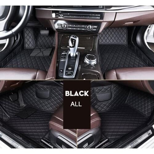 Leather car floor mats for Bmw X5 E53 E70 2004-2013 2014- 2016 2017 2018 Custom auto foot Pads automobile carpet cover