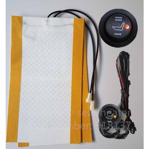 Big sales Free Shipping 1 seat installed car seat heater universal round switch carbon fiber automobile heated pads seat warmer