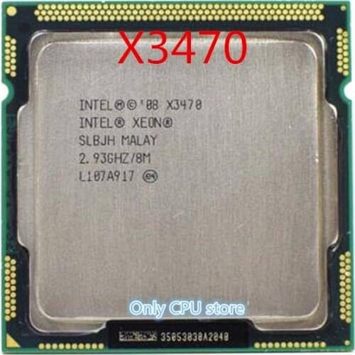 Free shipping intle X3470 Quad Core 2.93GHz LGA 1156 95W 8M Cache Desktop CPU scrattered pieces