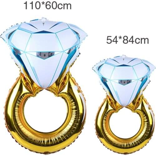 HOT sell 1pc Big Balloon Diamond Ring Foil Balloons Inflatable Wedding Decoration Helium Air Balloon Event Party Supplies globos
