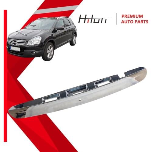 Chrome Rear Tailgate Boot Door Grab Handle Trim Cover with I-Key Camera Hole for Nissan Qashqai J10 Jj10 2007-2012
