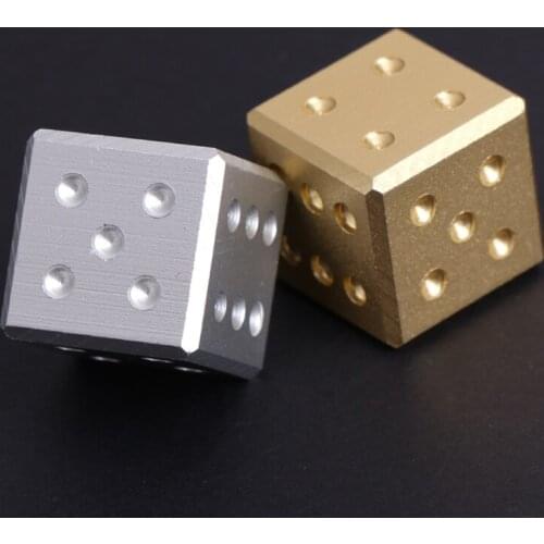 Gold Silver Aluminum Metal Dice Club Bar Drinking Playing Game Tool 16X16X16mm