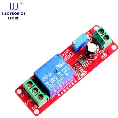 DC 12V Delay Relay Shield Module based on NE555 chip Timer Switch Adjustable Module Diy Electronic PCB Board