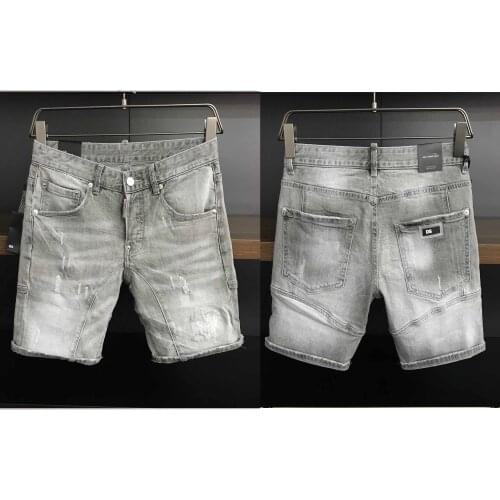 DSENQI Men Jeans Ripped for Skinny DSQ shorts Jeans Pants Mens Jeans A398-1