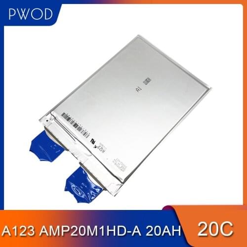 Original High Drain 20Ah A123 AMP20M1HD-A 3.2v Lifepo4 Battery 20C Lithium Ion Prismatic Pouch Cell for DIY 12V Car Battery Pack