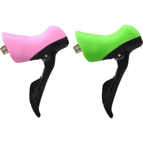 A Pair Bicycle Brake Shift Lever Silica Gel Protective Sleeves Bike Shift Cover Suitable For Sh ST-4700 5800 6800 R7000 R8000