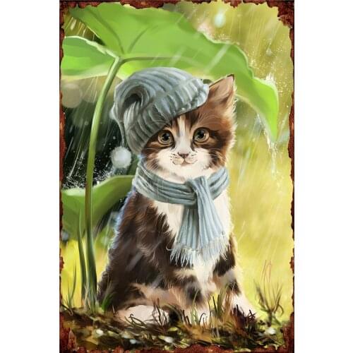 Black Cat Movie Poster Vintage Retro Decor Welcome Sign in Home Decor Metal Plates Bedroom Wall Decoration Teen Room Decoration