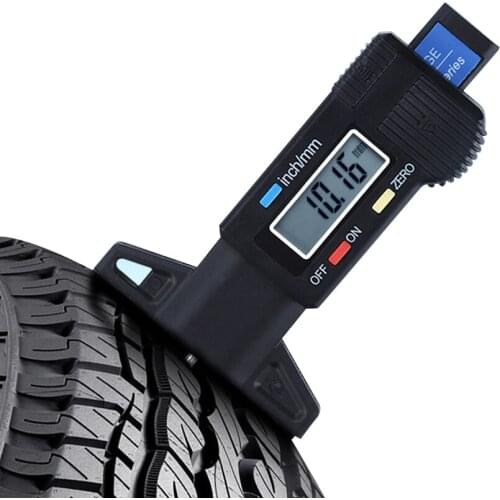 New Portable Car Tire Tester Brake Digital display Tyre Depth Gauge Tread Checker handheld Outdoor Hand tool for tread depth