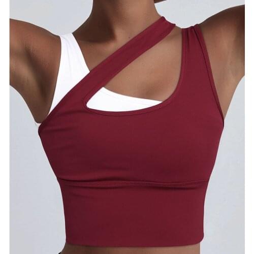 High Support Fitness Sports Bra Two Color Yoga Vest Women Gym Tank Top Clothes Workout Clothes