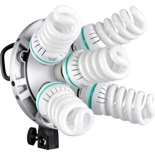 Godox TL-5 5in1 E27 Socket Studio 5-in-1 Bulb Head Multi-Holder Tricolor Light Camera Photography Lighting TL-5