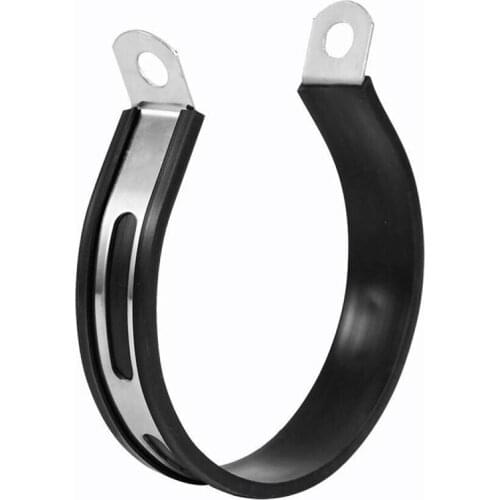 1pc black Motorcycle Exhaust Muffler Silencer Hanger Hanging Clamp Strap Mount Bracket 11cmx2cm