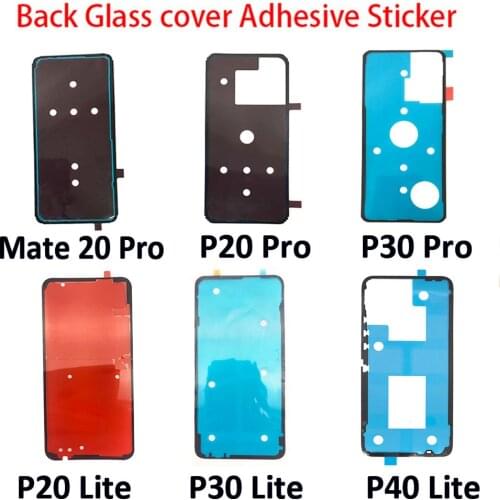 10Pcs/Lot, Back Glass cover Adhesive Sticker Stickers glue Tape For Huawei Honor 30 P20 Mate 20 Pro P30 P40 Pro Lite Parts